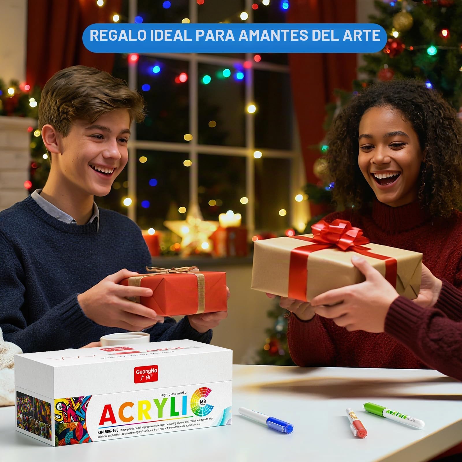 168 Colores Rotuladores Acrilicos con Punta Dura de 1 mm