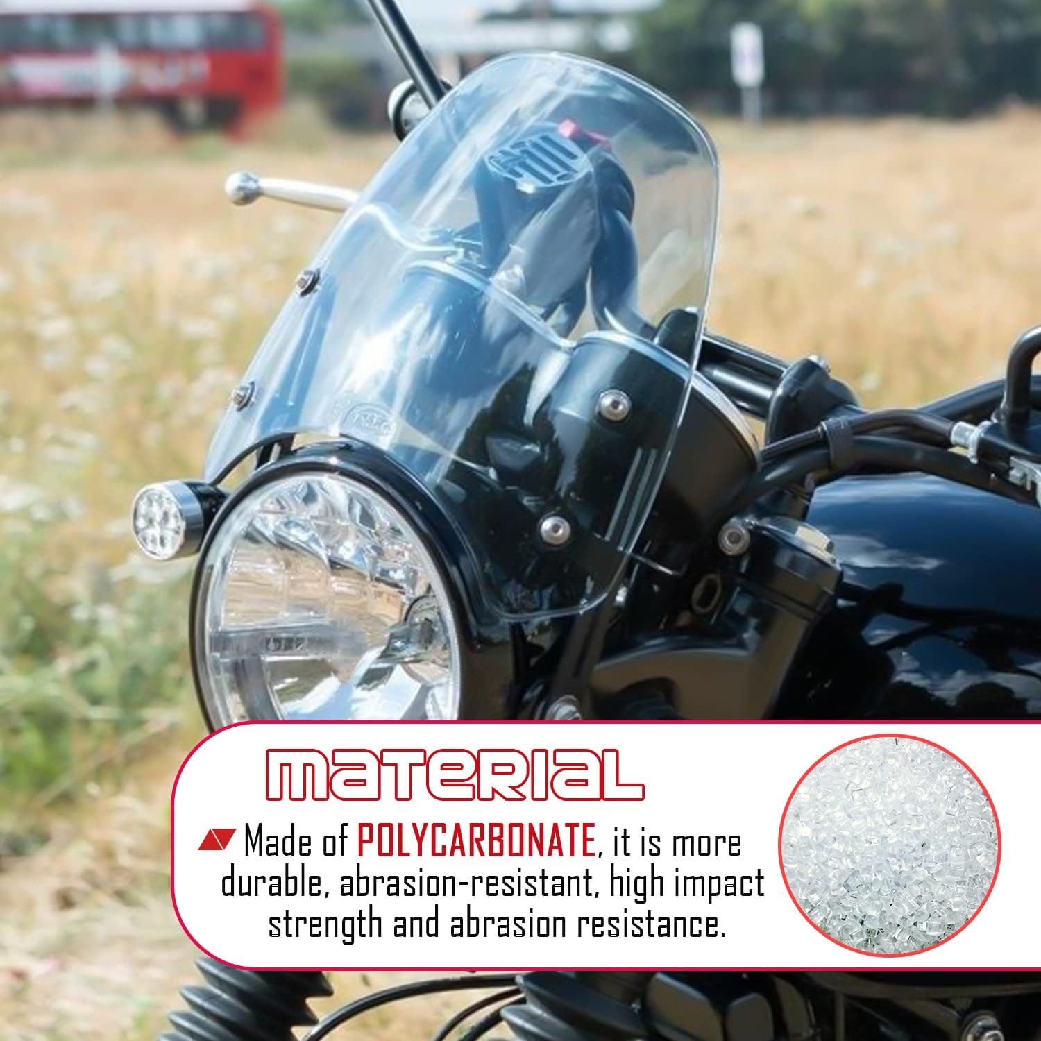 Motorcycle Windshield Windscreen Double Bubble for Bonneville T100 T120 2016 2017 2018 2019 2020 2021 2022 2023 2024 Deflector Flyscreen (Smoke)