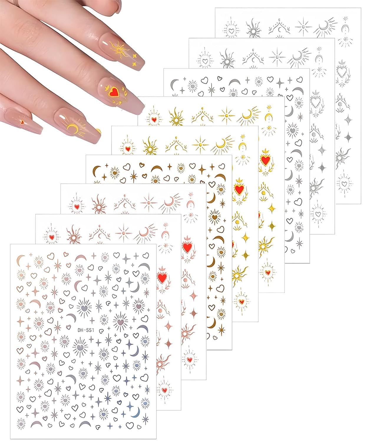 9pcs Nail Accessories for Nail Art, Nail Charms, Suitable for Professional Nail Art and Nail Decoration, Fashionable Nail Art Design for Special Occasions-image-38