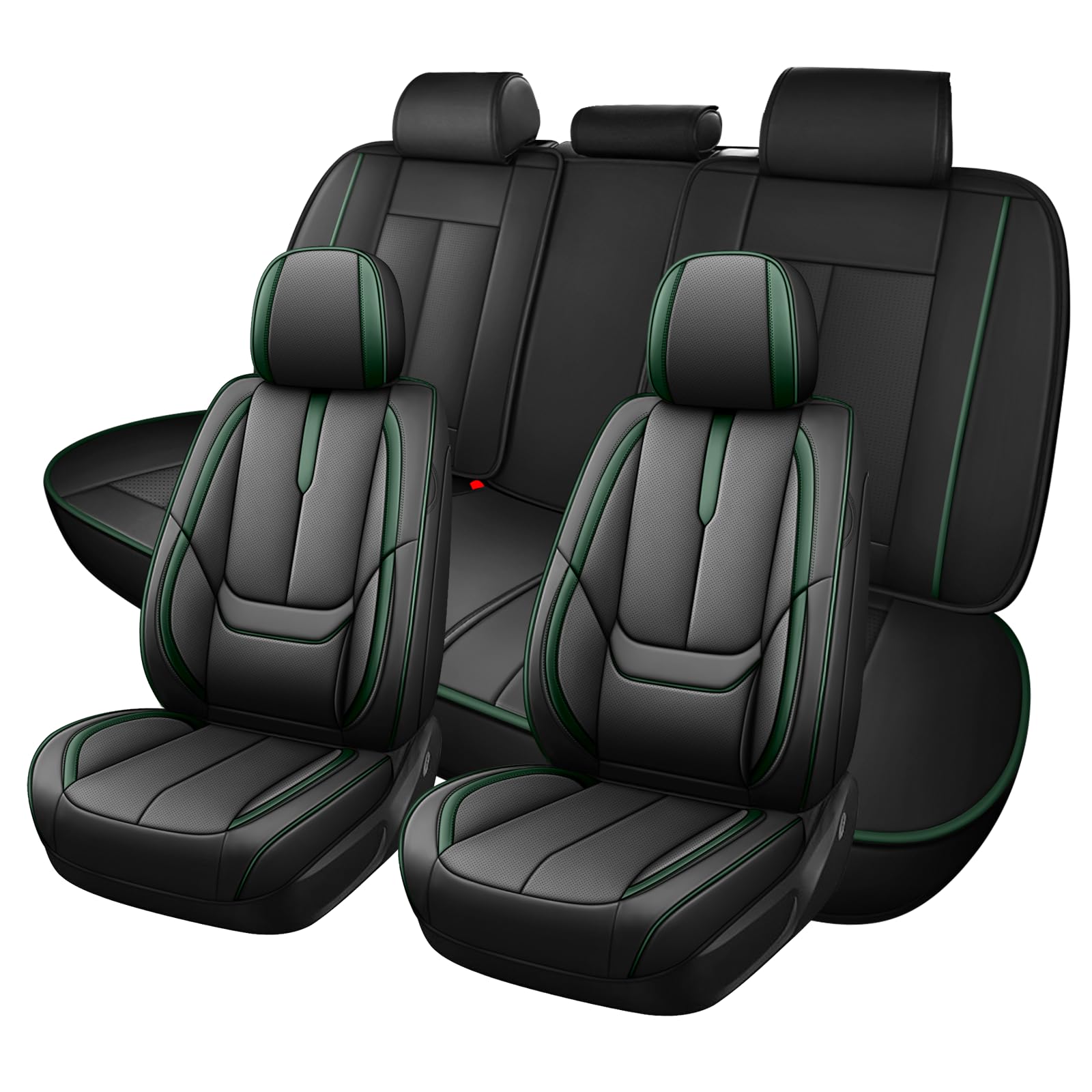 Car Seat Covers Full Set for Subaru Impreza 1999-2026 Waterproof Faux Leather Seat Protector Split Bench Compatible Breathable