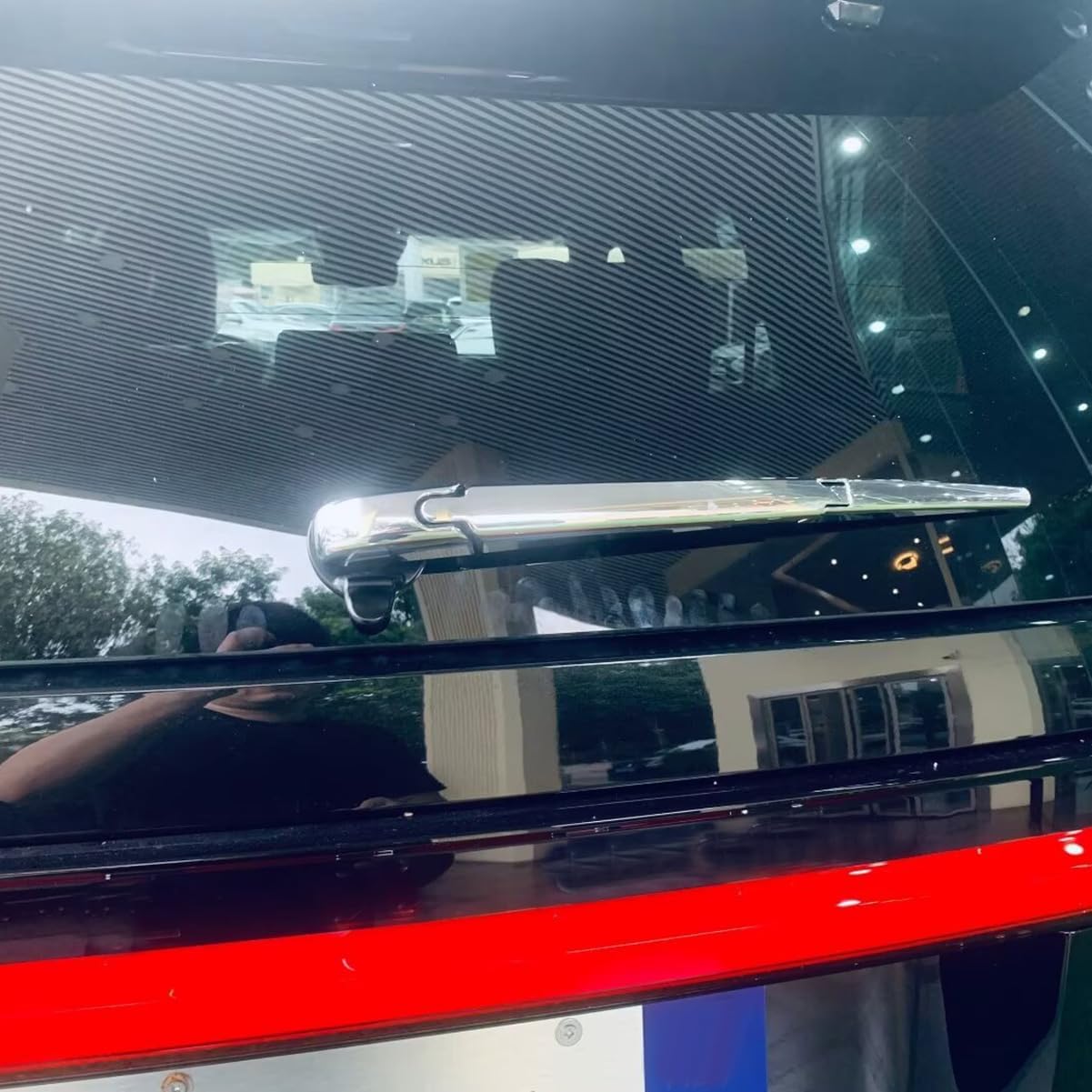 Beautost for Lexus New GX GX550 2024 2025 2026 Chrome Back Rear Window Rain Wiper Cover Trim