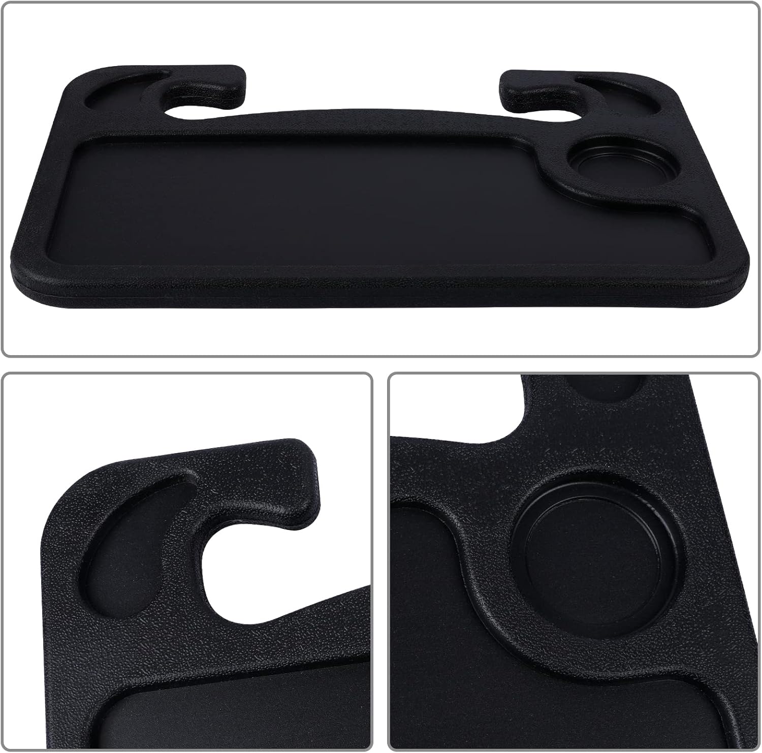 Potomart Car Tray Tables, Multifunctional Car Table Desk,Trading car Eating/Laptop Steering Wheel Desk Black of 1 : Automotive