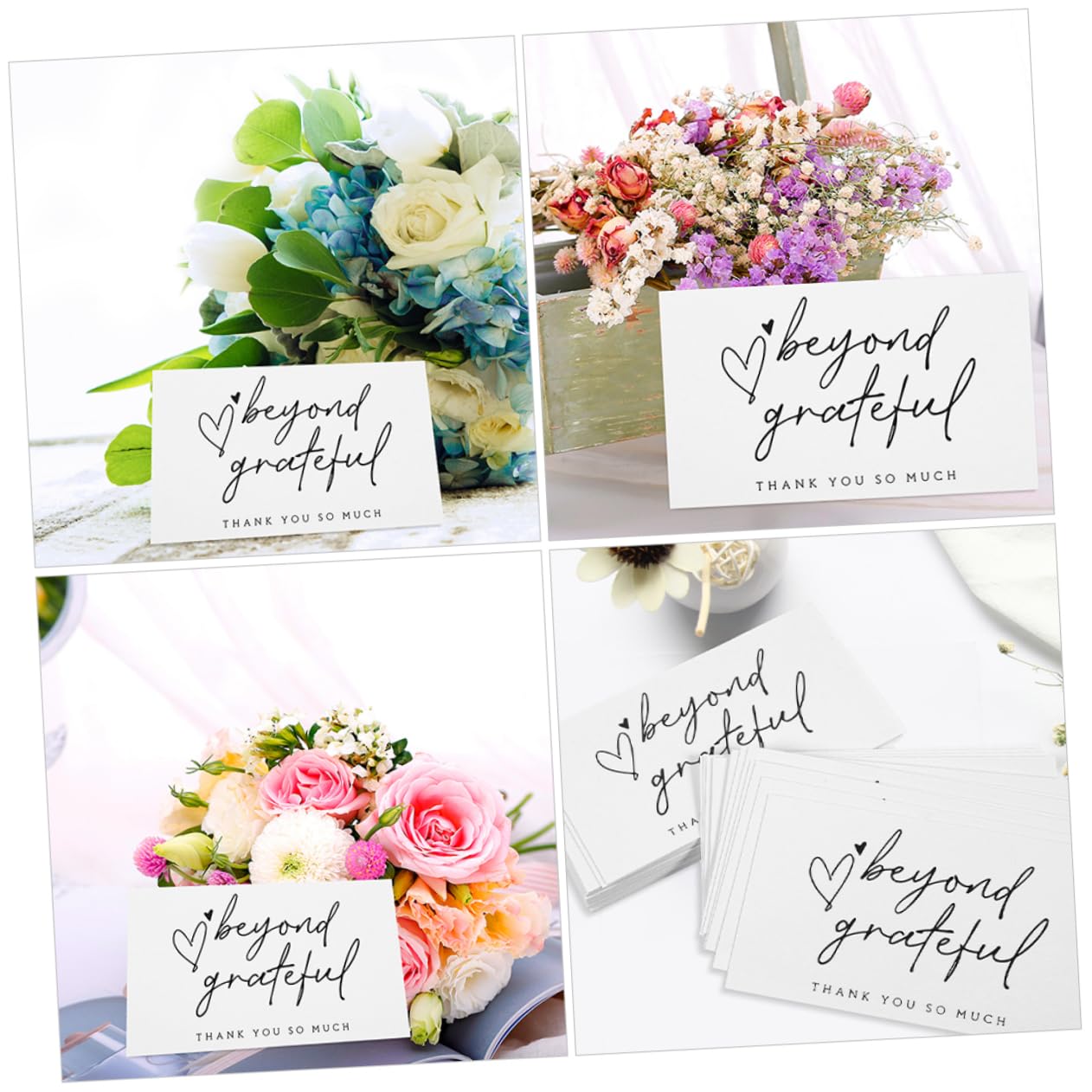 OSALADI 4 Sätze Danke Dir Karte Elegant Grußkarten Papa Pop Lustig Alle Retro -wertschätzungskarten Danke Du Blumen- Isst Begrüßen Dankeschön-karten- Papier 150 Stück * 4