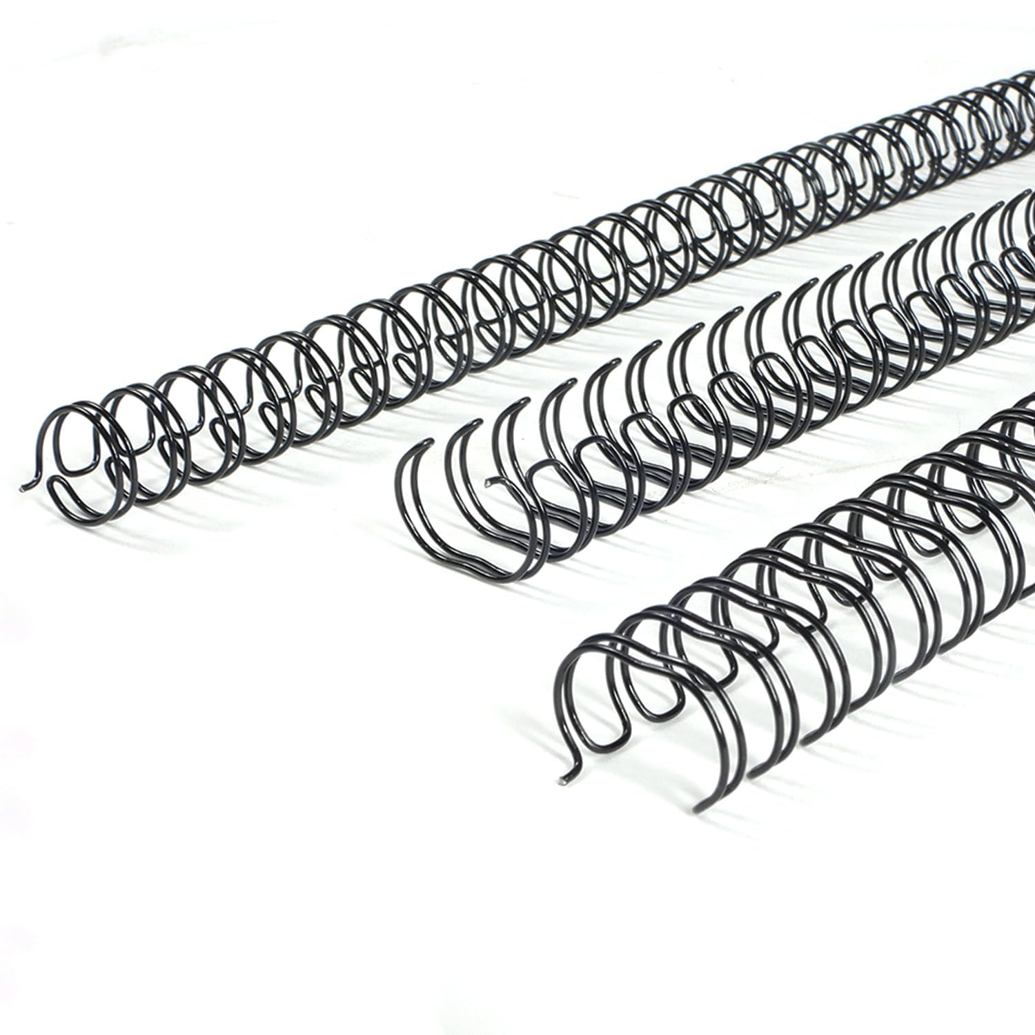 Rayson Book Binding Ring, 9.5 mm Double Loop Wire 3:1 Pitch 34 Holes Wire Ring Black 100pcs/box for School Office and Home