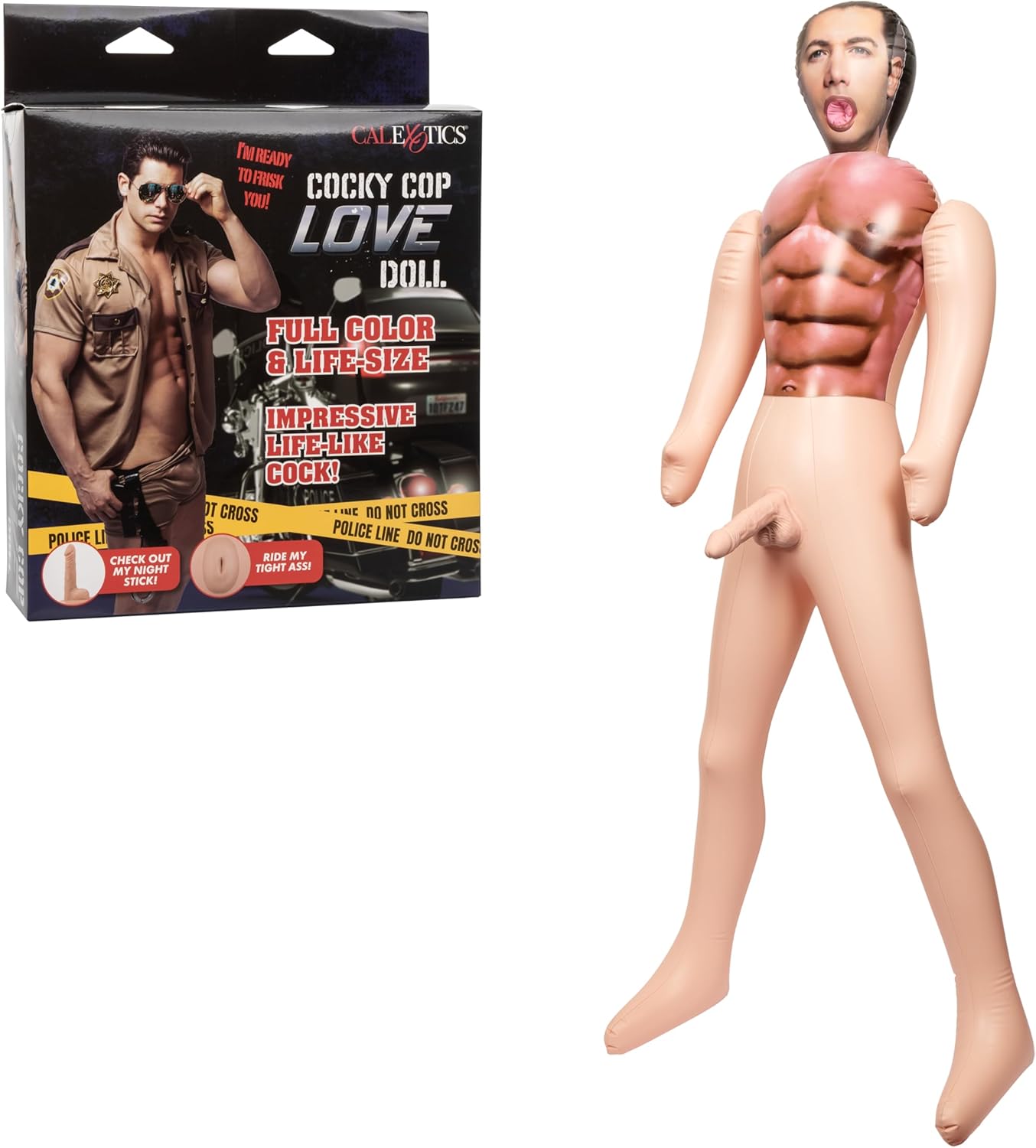 Amazon.com: CalExotics Cocky Cop Love Doll Blow-up Sex Doll - Ivory
