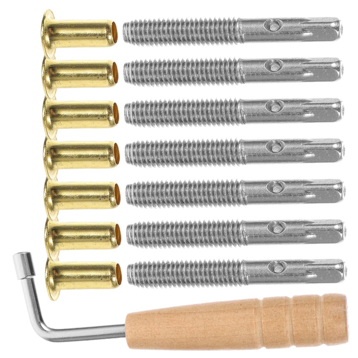 HEMOTON Professional Lyre Pin Nail Harp Turn Pin Lyre Tuning Wrench Harp Supply Accessories