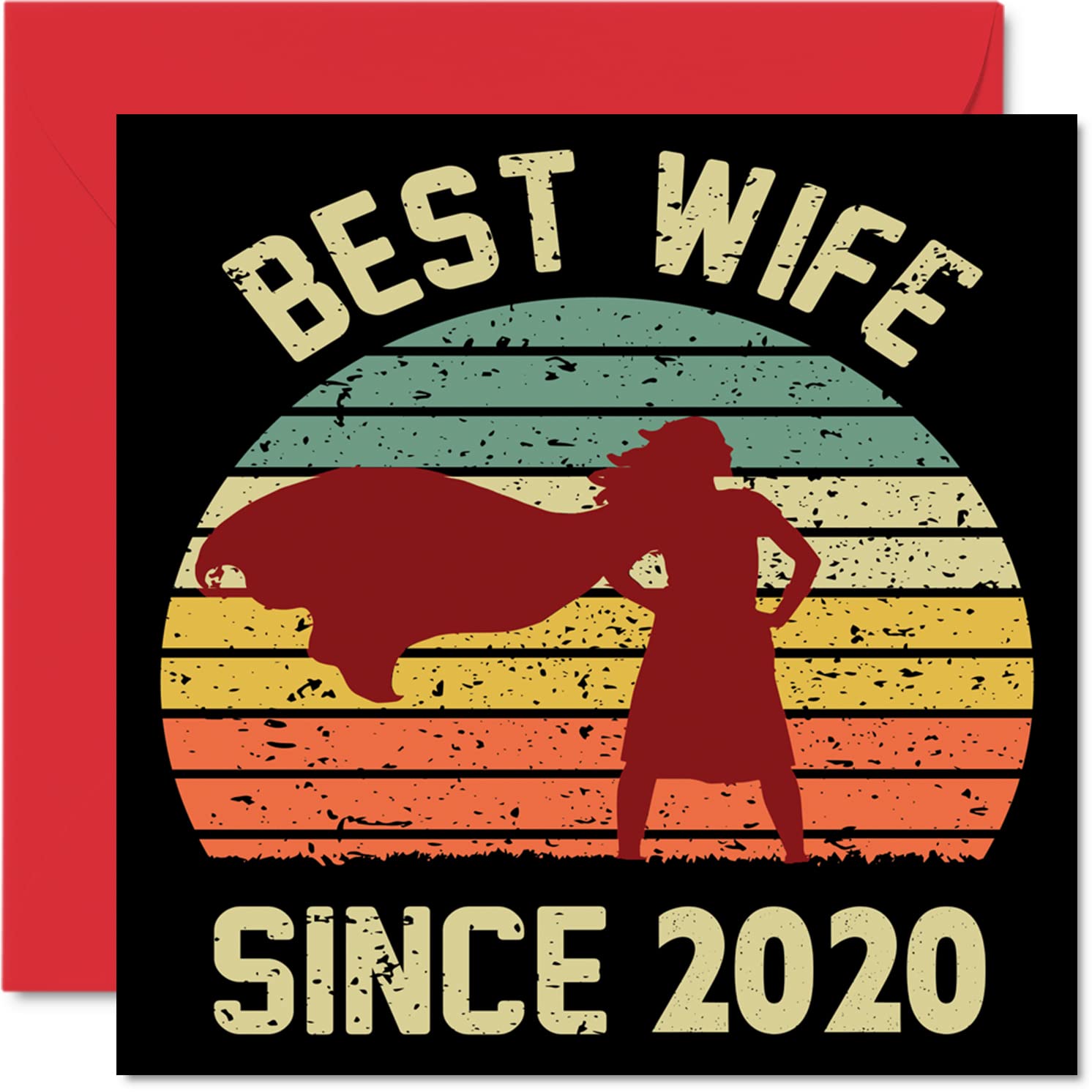 6th Anniversary Card for Wife from Husband, Best Wife Since 2020