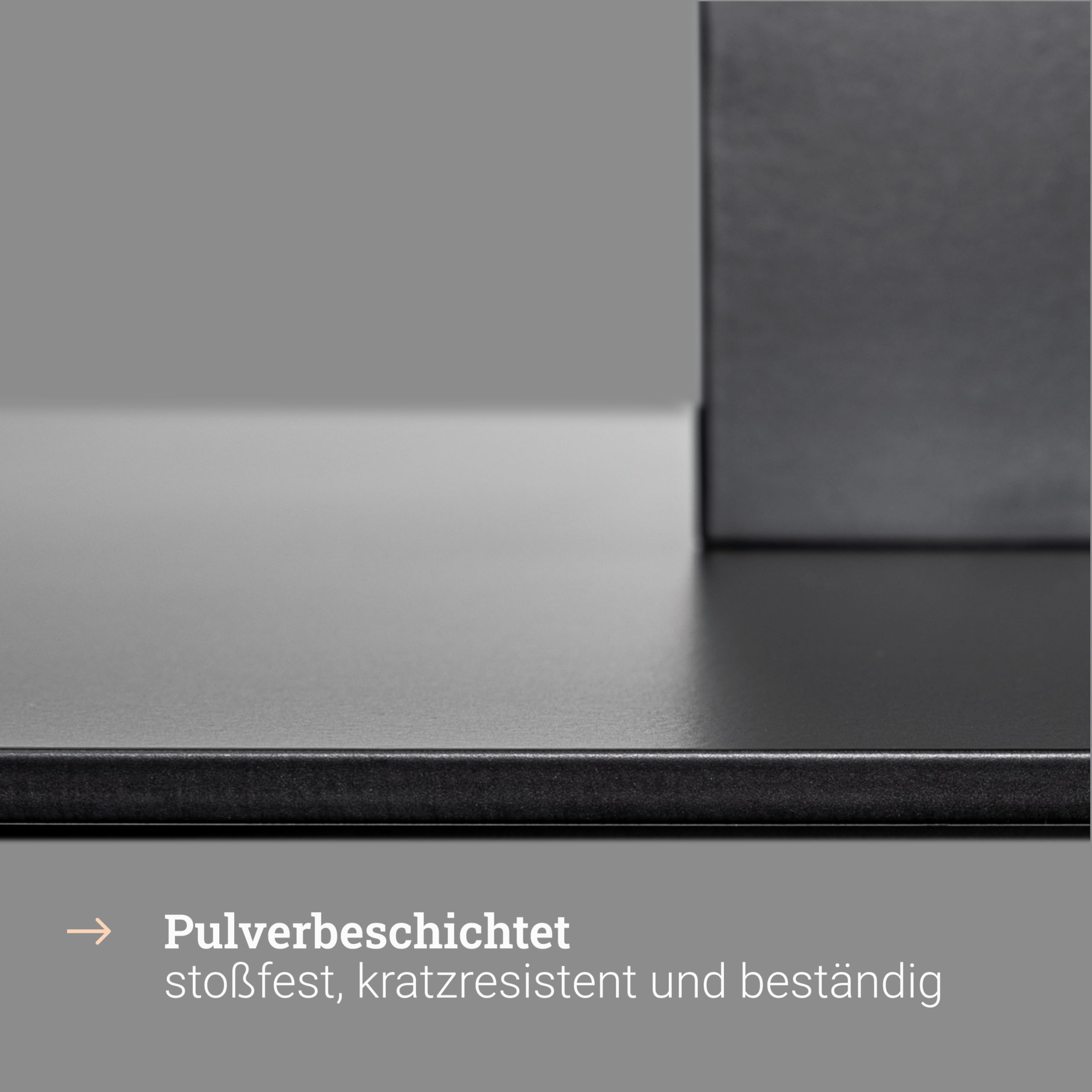 Natural Goods Berlin 1x Bistrotischgestell Single ECKIG - 17kg Bistro Tisch Tischgestell Metall Schwarz Gastro - DIY Tisch Untergestell 720 mm - Für Tischplatten bis 75x75cm oder 80cm Durchmesser