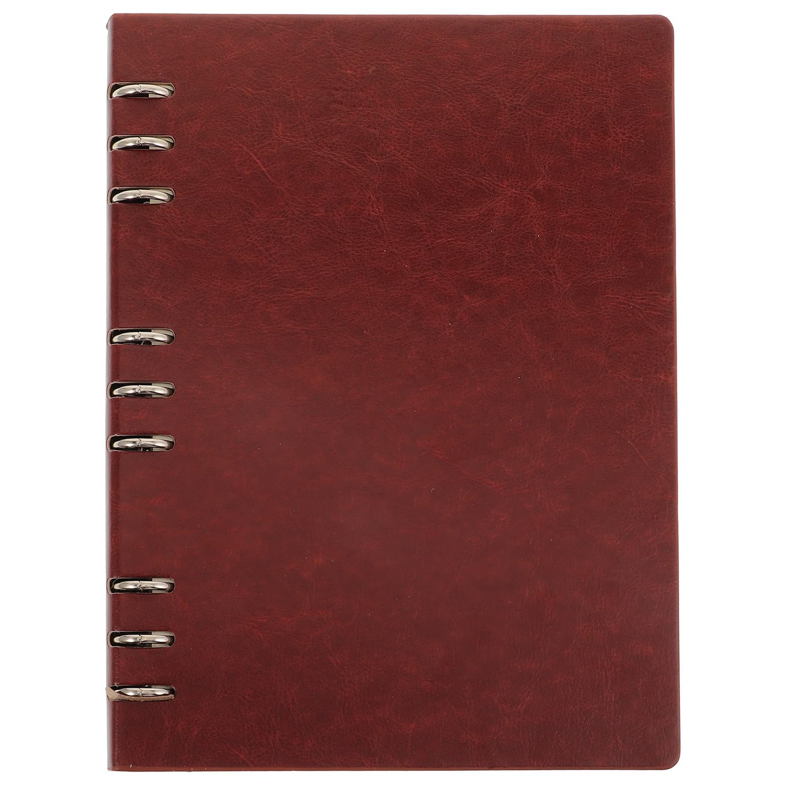 Cuaderno de notas portátil con elegante cubierta de piel PU resistente 8