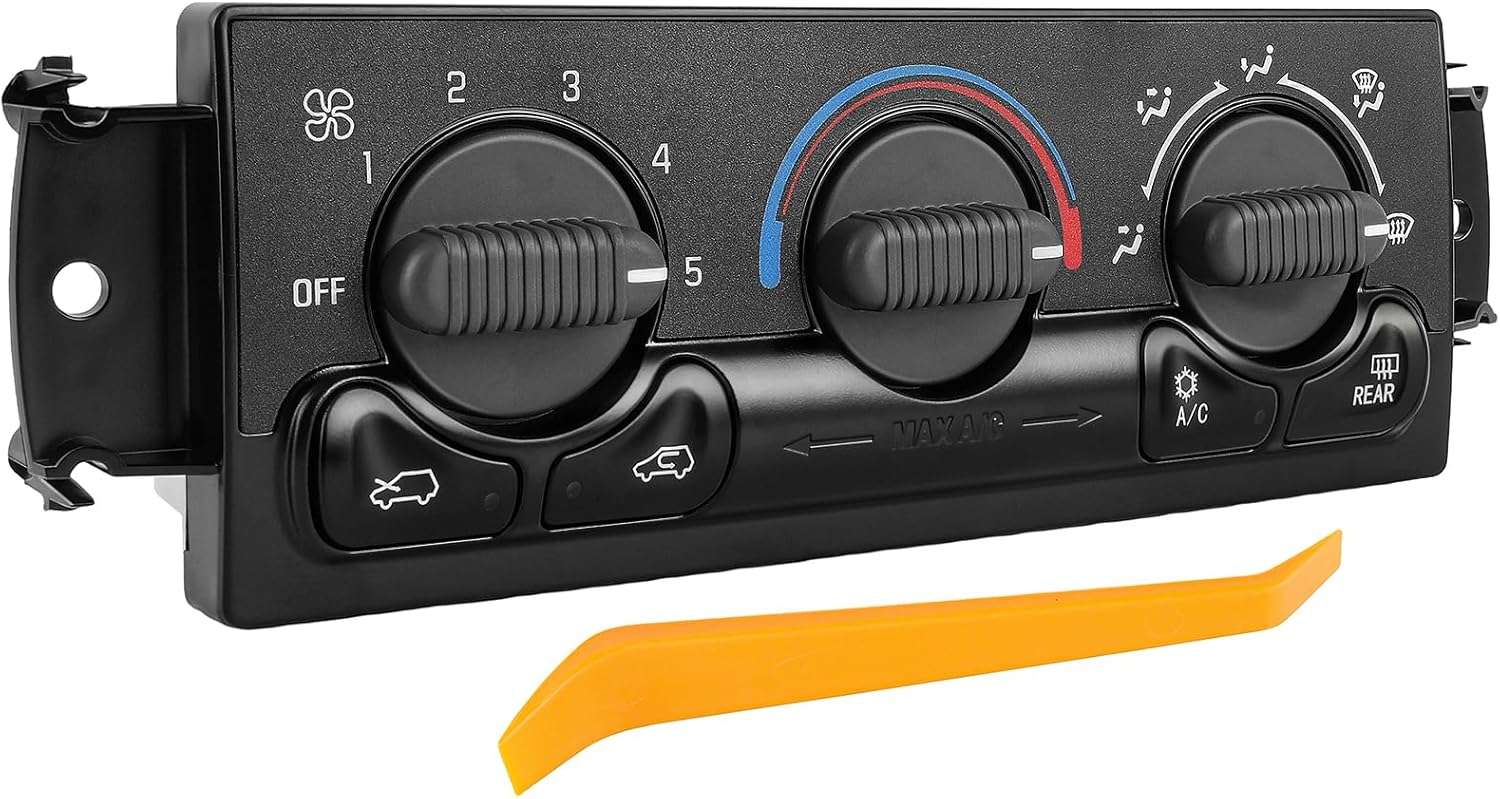 ECCPP A/C Heater Climate Control Module Panel 599-193 Compatible With 2002-2002 For Chevrolet Avalanche 1500 5.3L HVAC Control Module 1999-2002 For Chevrolet Silverado 1500 4.3L