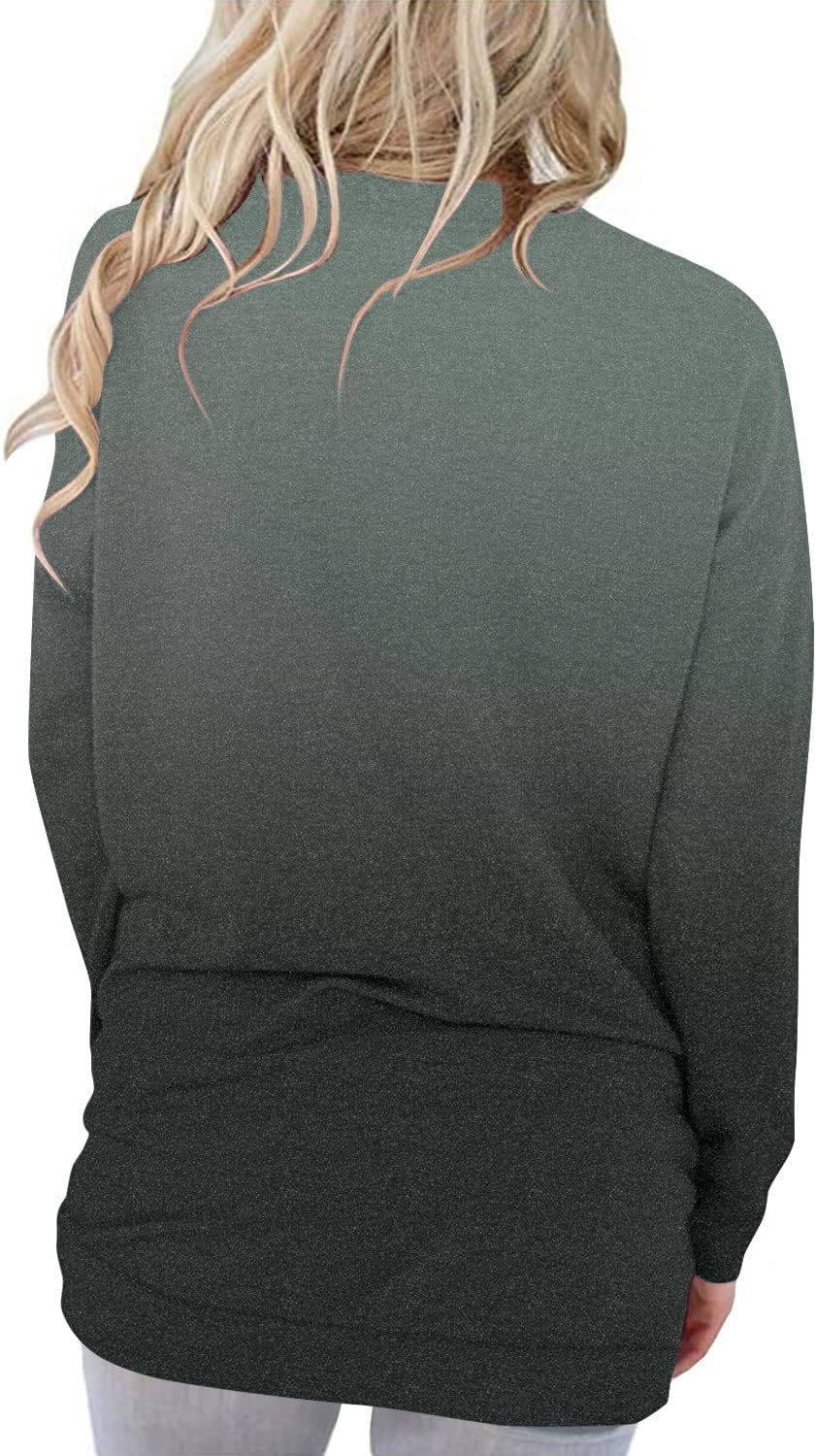 ONLYSHE Womens Crewneck Sweatshirt Casual Loose Fitting Tops Long Sleeve T Shirt - Image 5