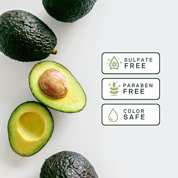 EVA + AVO Avocado Shampoo & Conditioner Travel Kit 2 fl oz, Sulfate-Free Gentle Cleanse for Dry Scalp, Fine, Curly, Damaged or Thin Hair, Hydrating & Strengthening, Color Safe Care