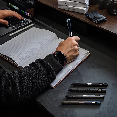 Miniatura 3 de The Ridge Bolígrafo Bolt Action | Instrumento de escritura compacto retráctil de metal | Agarre texturizado y repuesto interno presurizado |