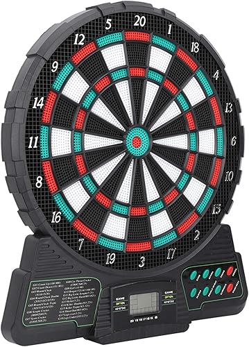 Dianas electrónicas deportivas, tablero de dardos electrónico parlante, para adultos, con recordatorio de música y sonido, puntuación digital LCD,
