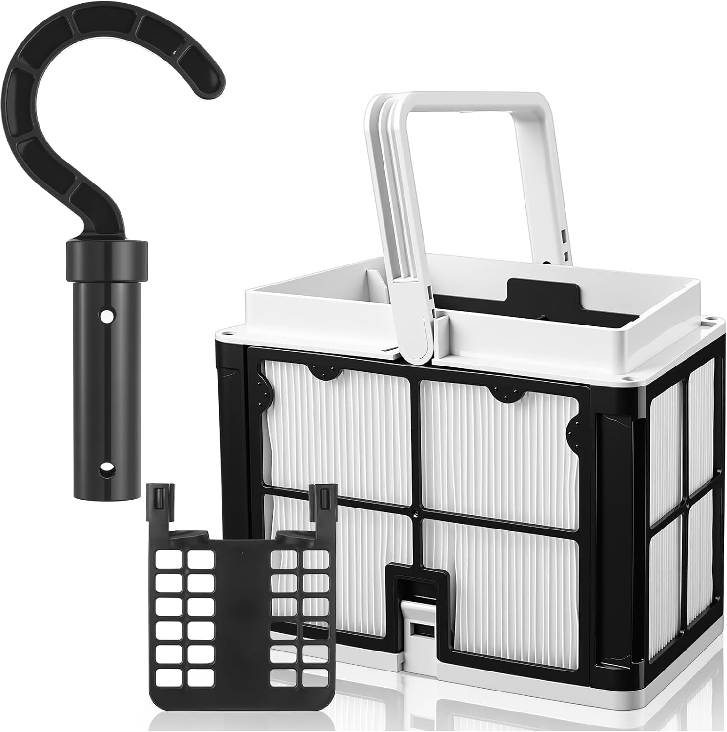 1 Pcs 9991460-r1 Ultra-fine Filter Basket with Hook for All Robotic Pool Cleaner Compatible with Robotic Pool Cleaners, Pools Filters Basket Skimmer Bottom Spring Filters