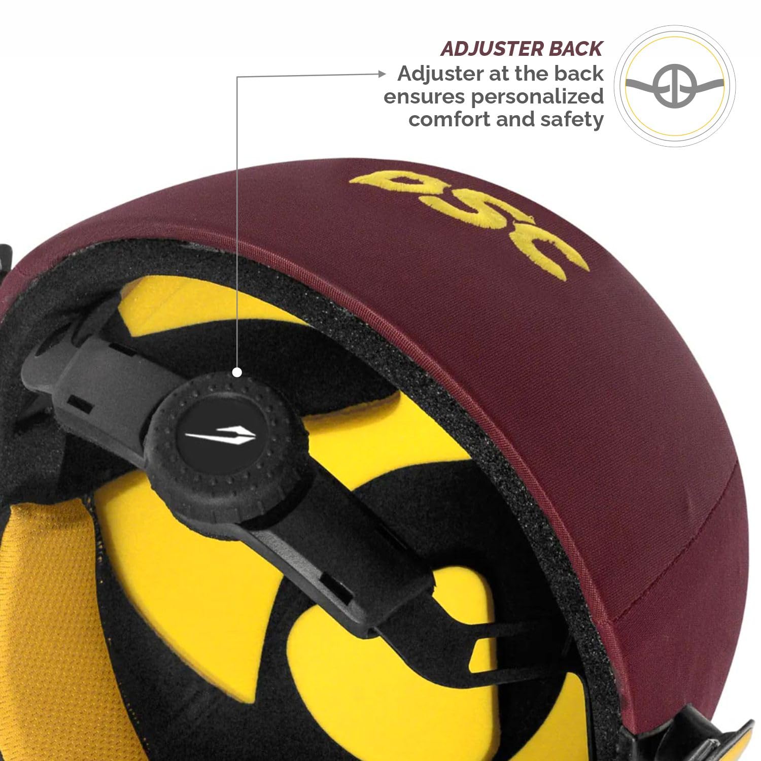 DSC Avenger PRO Premium Cricket Helmet for Men & Boys (Fixed Spring Steel Grill | Back Support Strap | Neck Guard |Lightweight| Size: Medium (Maroon) 2