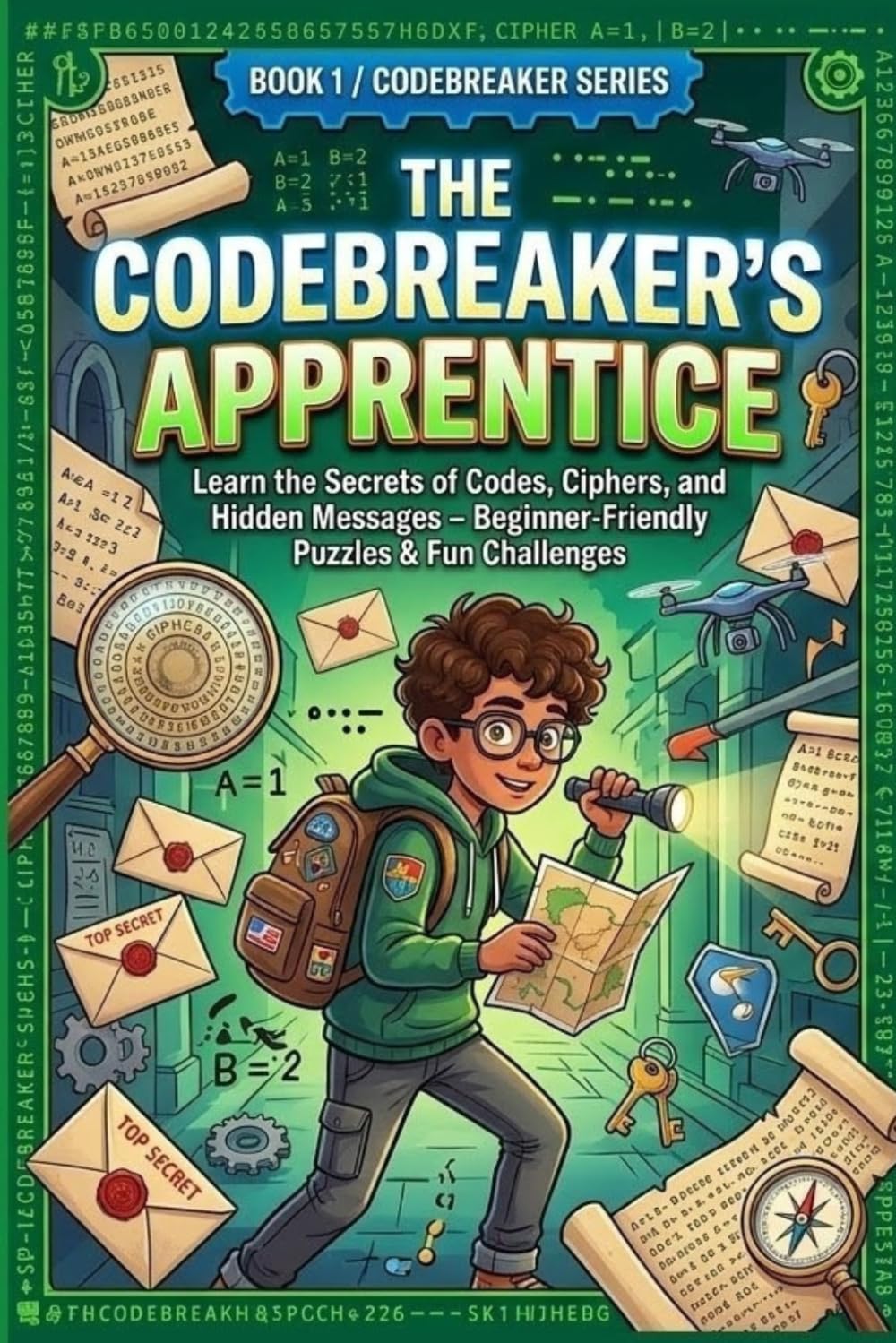 The Codebreaker’s Apprentice: Learn the Secrets of Codes, Ciphers, and Hidden Messages – Beginner-Friendly Puzzles & Fun Challenges (The Codebreaker Series)