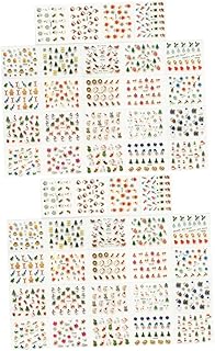 PRETYZOOM 48 Folhas De Adesivos De Unhas Para Nail Art Decoração De Nail Art Decorações De Unhas Para Nail Art Decoração De Unhas De Natal Adesivos De Unhas Adesivos De Unhas De Natal