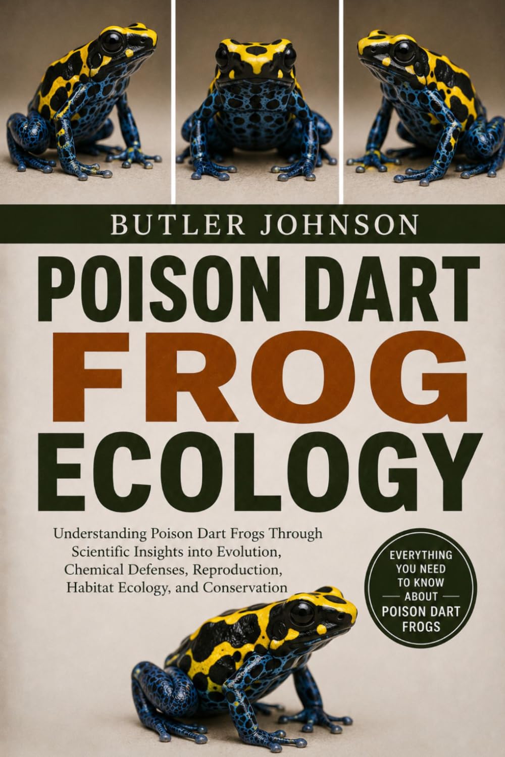 POISON DART FROG ECOLOGY: Understanding Poison Dart Frogs Through Scientific Insights into Evolution, Chemical Defenses, Reproduction, Habitat Ecology, and Conservation