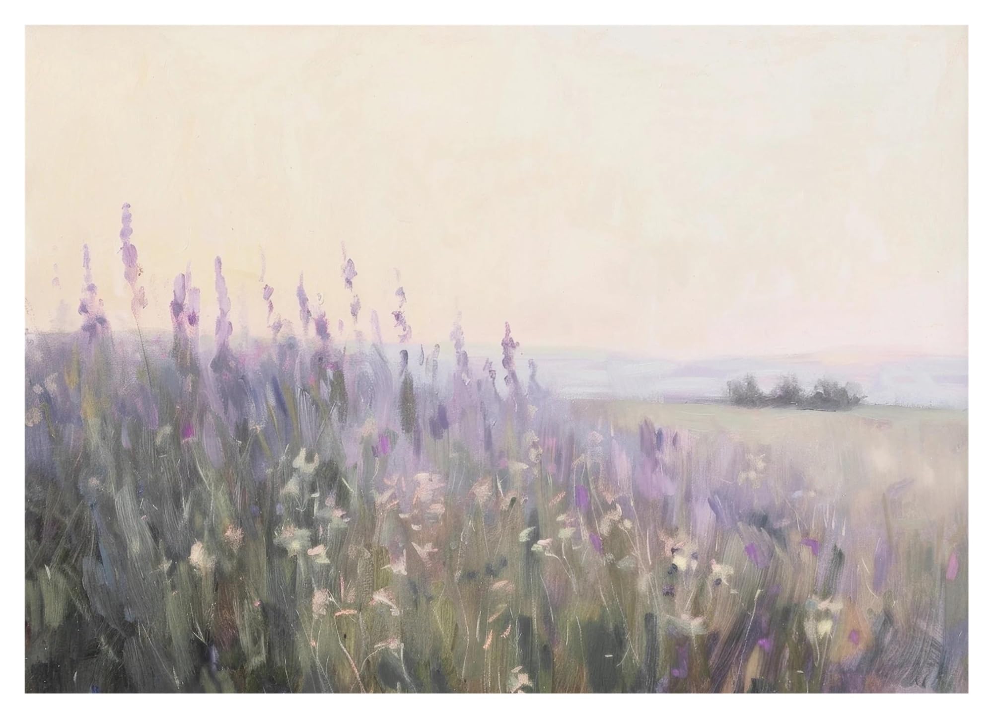 XENITE Wall Art Canvas Prints Wildflowers White Roses Clouds Swans Bunny Poster Prints Canvas Painting Wall Art Pictures Home Living Room Decor(F,30x40cm)