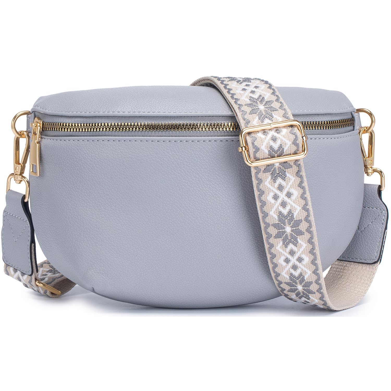 Marsupio a scacchi da donna, grande borsa a tracolla, in nylon, borsa a tracolla a scacchi con tracolla regolabile, F, Contemporane