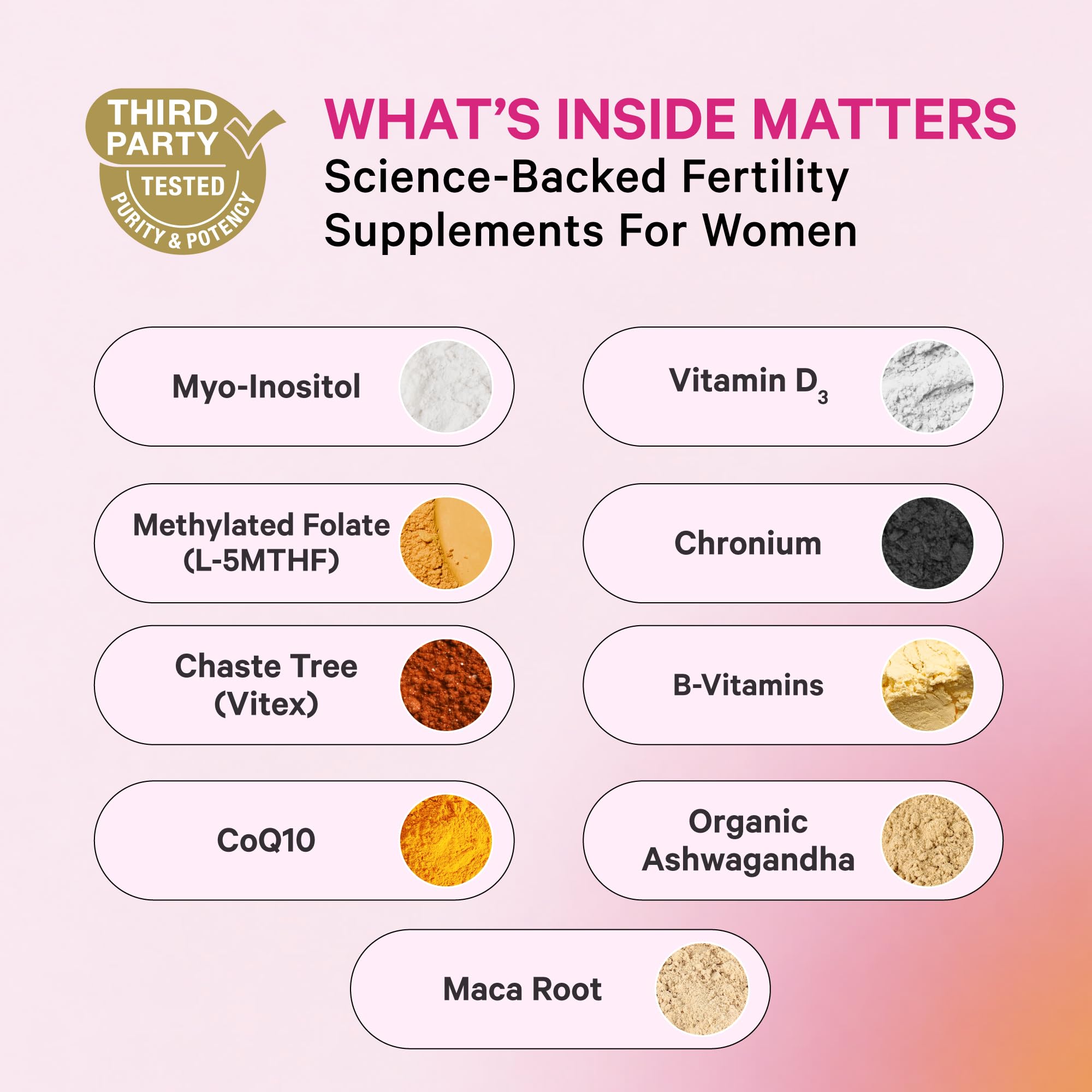 Pink Stork Fertility Supplements for Women, 60 Capsules — Amazon image 2