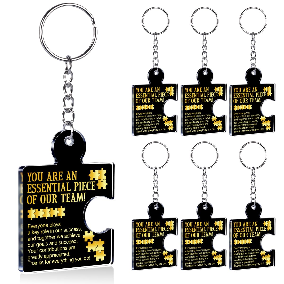 Team Appreciation Gifts Bulk Thank You Keychains for Coworkers