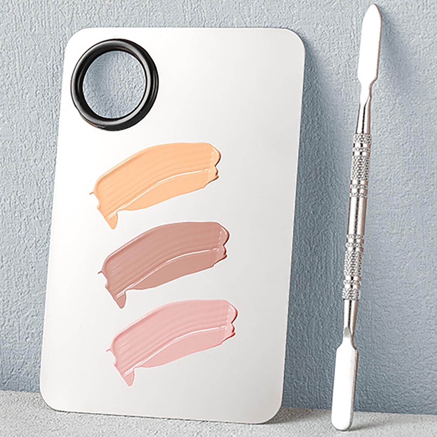 Tavolozza Per Miscelazione Cosmetica - 2 Piece set, Palette per Miscelazione del Trucco, con Esso è Possibile Mescolare Il Vostro Intero Make up Senza Sforzo per un Look Bello ed Elegante