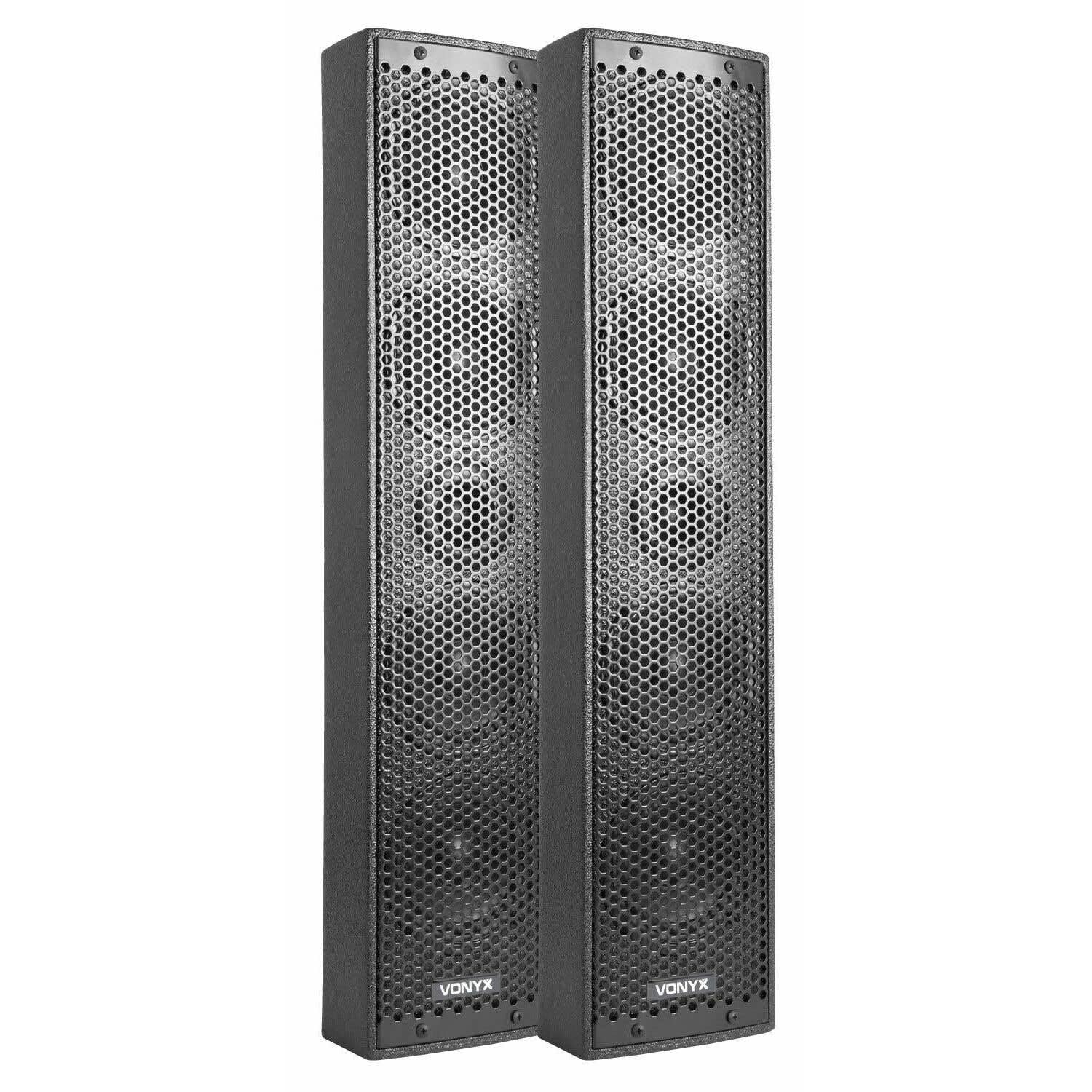 VONYX VX880BT - Système Triphonique avec Micro, Puissance de 750W, Idéal pour Les Soirées et Évènements, BT/MP3/SD/USB/AUX