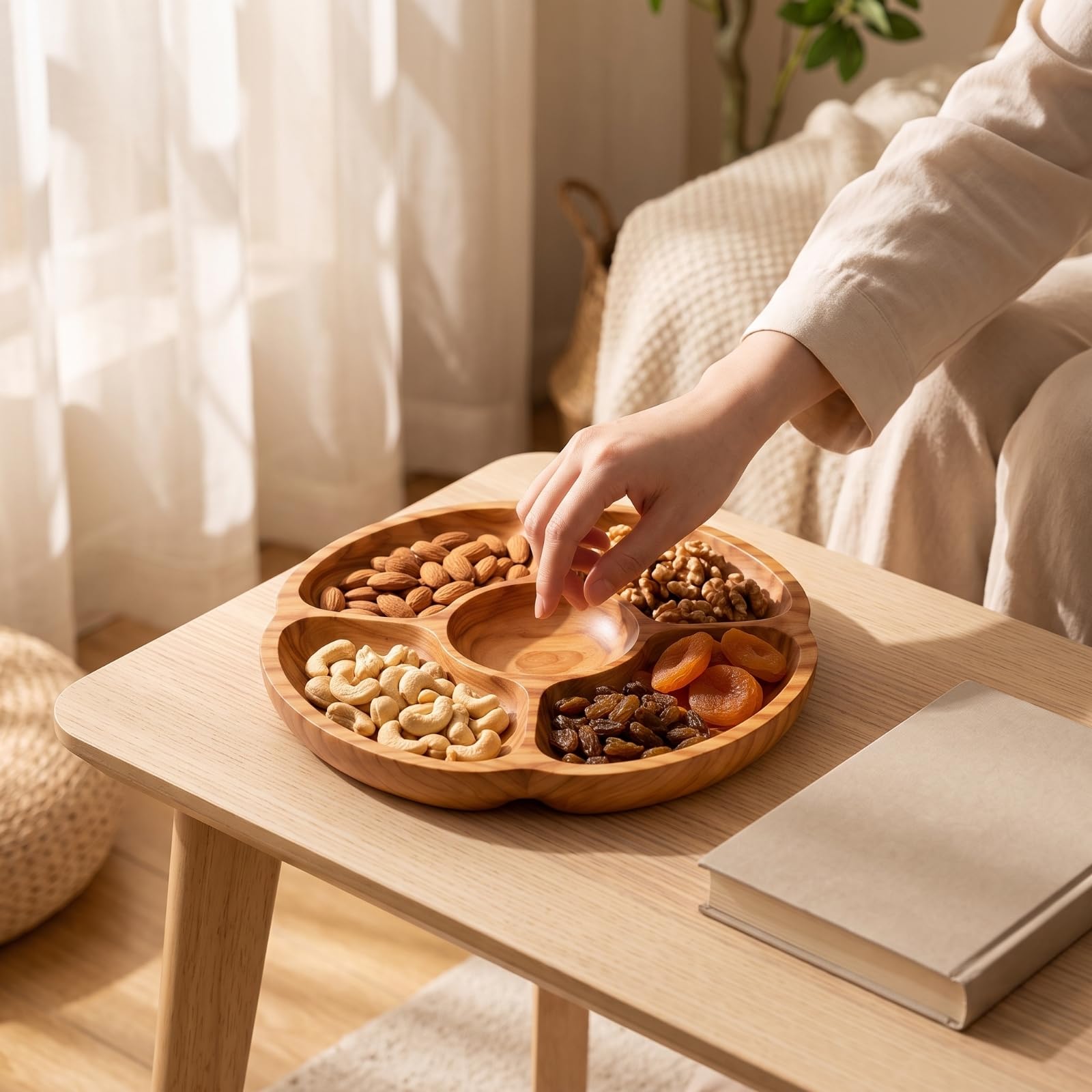 LOVIVER Snackschale mit 5 Fächern