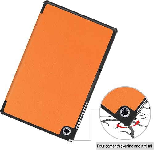 Vista 10 de Funda para Lenovo Tab M10 FHD Plus, ligera, con triple soporte, con función de encendido y apagado automático para Lenovo Tab M10 FHD Plus