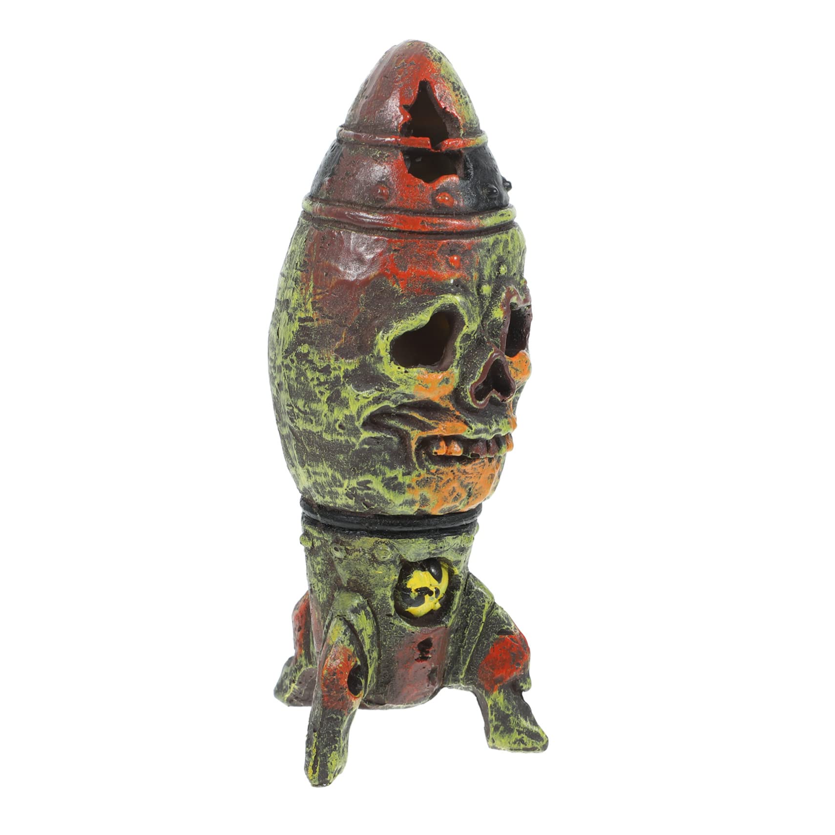 Skull Bomb Ornaments for Halloween Home Decor Resin Garden Decor Spooky Halloween Prop Unique Skull Design for Outdoor