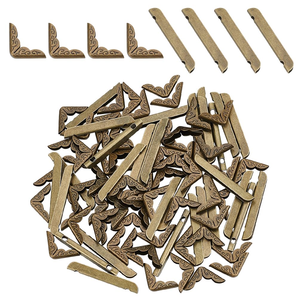 Protectores de borde de clip OLYCRAFT con 90 esquineras metálicas anti-desgaste