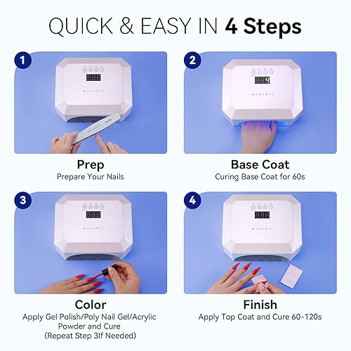 Vista 42 de Makartt Guantes UV para manicura de gel, guantes profesionales de protección UPF50+ para mujeres y hombres, elásticos sin dedos, protegen las manos