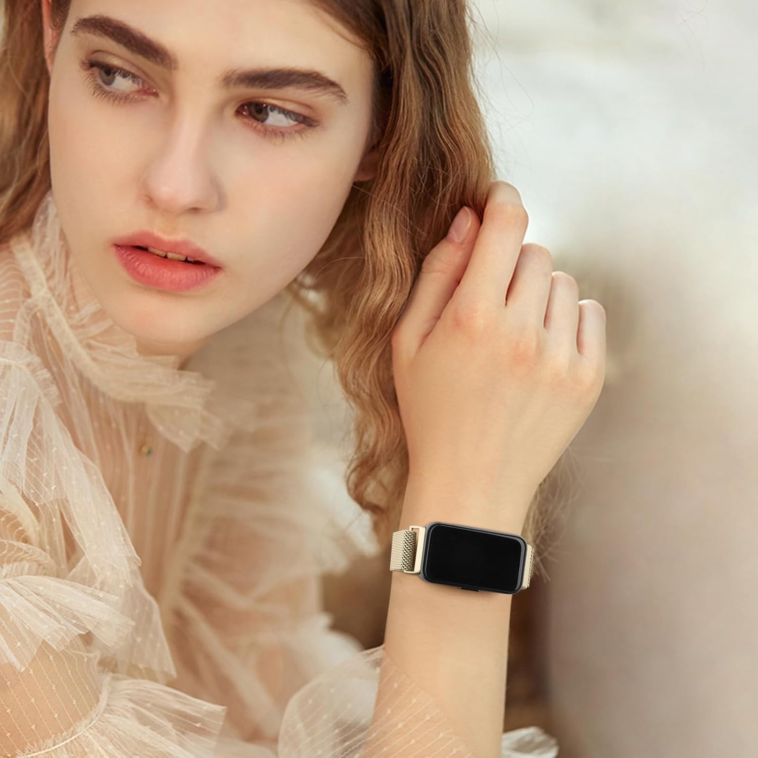 سوار شبكة من سامسونج متوافق مع ساعة جالاكسي فت 3 مصنوع من الست... - view 5