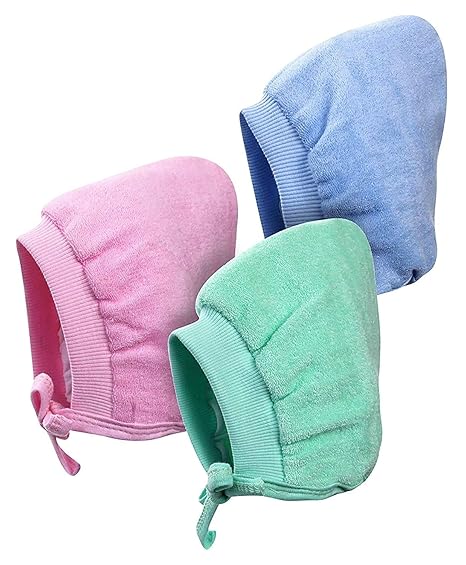 KAETY Newborn Baby Unisex Heavy Winter Care Soft Hosiery Cotton Printed Multicolor Woolen Cap for Babies Toddler Kids Caps Boys Hat & Girls Topi Pack of 3