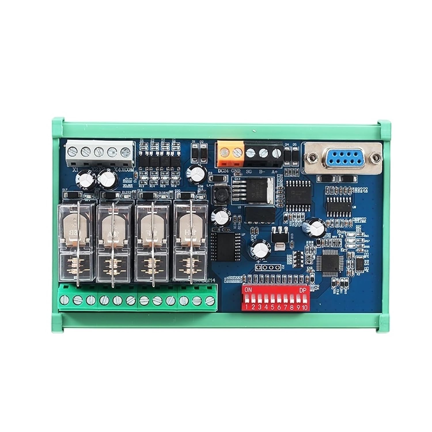 4-Channel RS485 Communication Relay Module RS485 Modbus RTU/232 DC24V IO Module for Sensor Modules(RS485 232 24VDC)