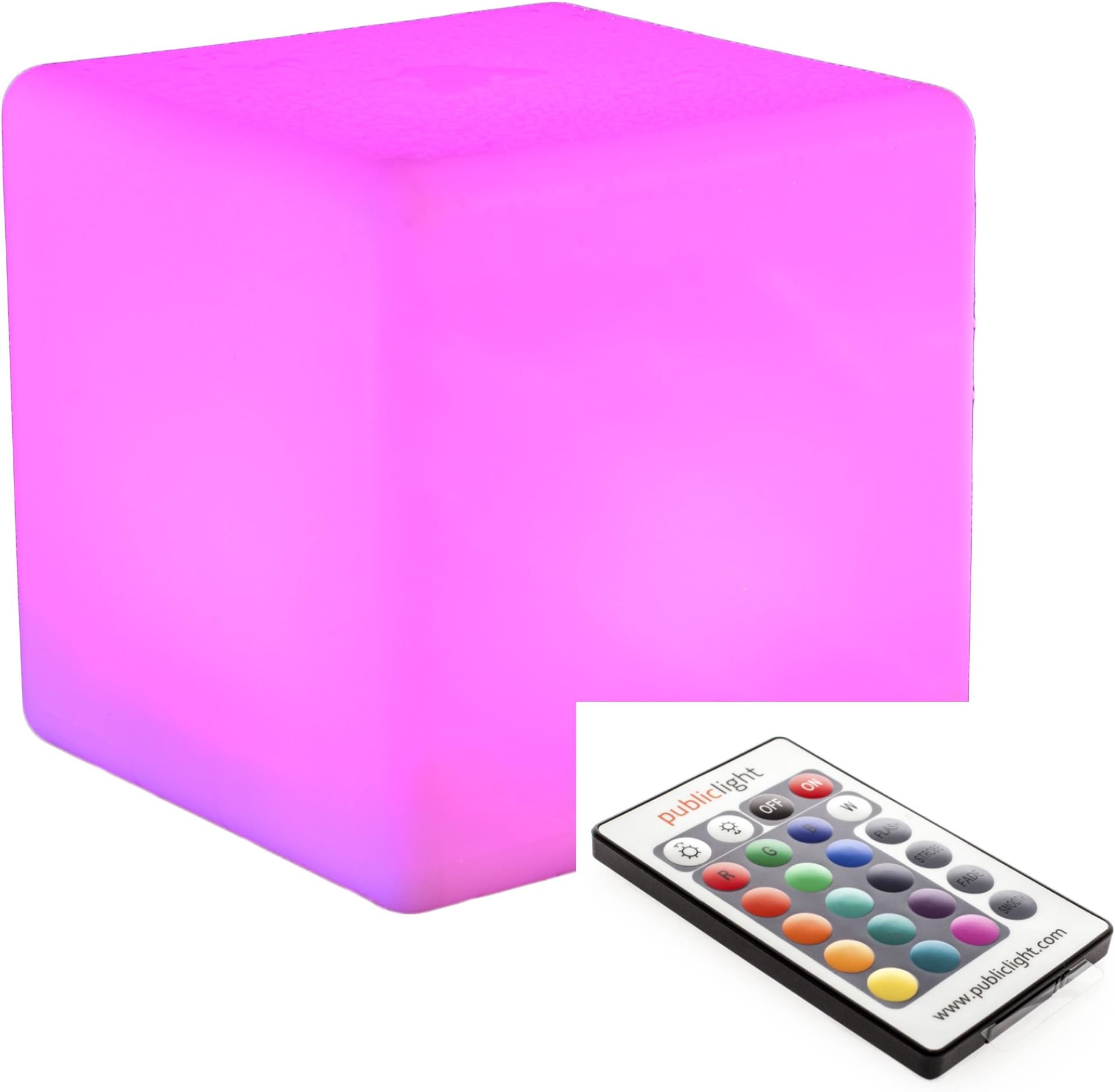 PublicLight Glowing Cube LED Indoor/Outdoor Lamp 16 x 16 x 16 inch