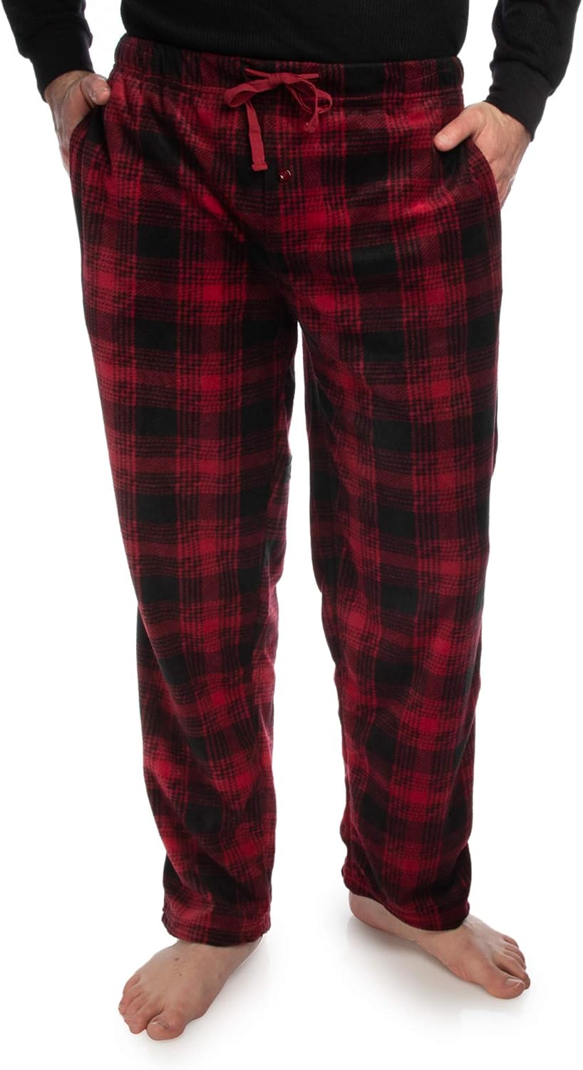 Men's red plaid pajama pants Clearance