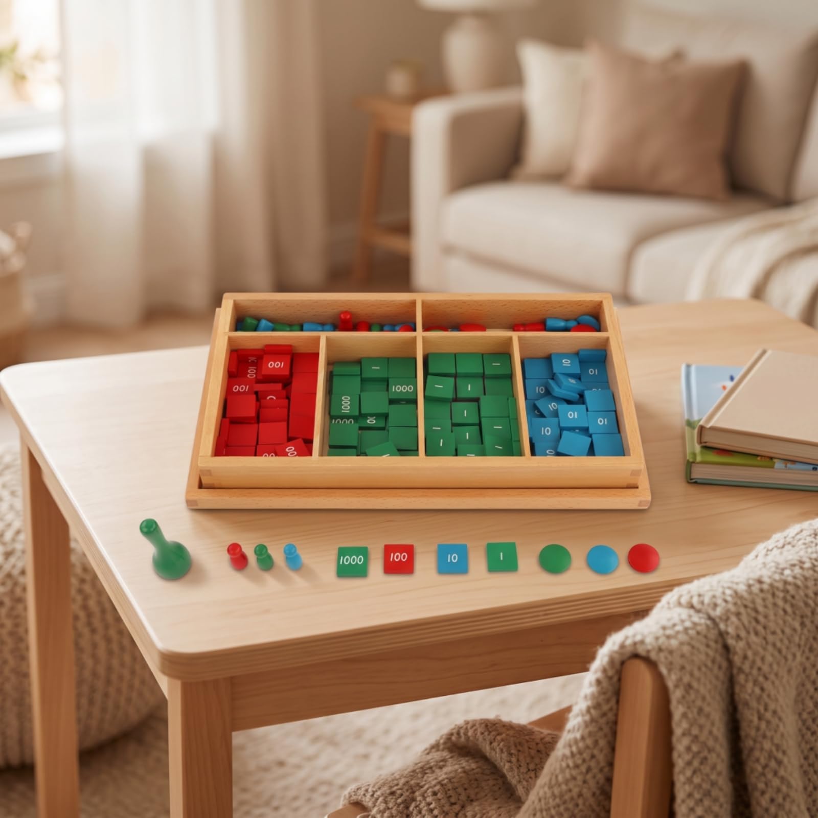 Gralara Juego Matemáticas Interactivo Tabla Calcular con Fichas Colorido Tabla Contear para Aula