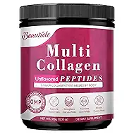 BEAUTIDE Collagen Peptides Powder for Women – Hydrolyzed Collagen with Vitamin C for Skin Hydration - Supports Hair, Nails & Joints Health – Unflavored, Keto Friendly, 35 Servings