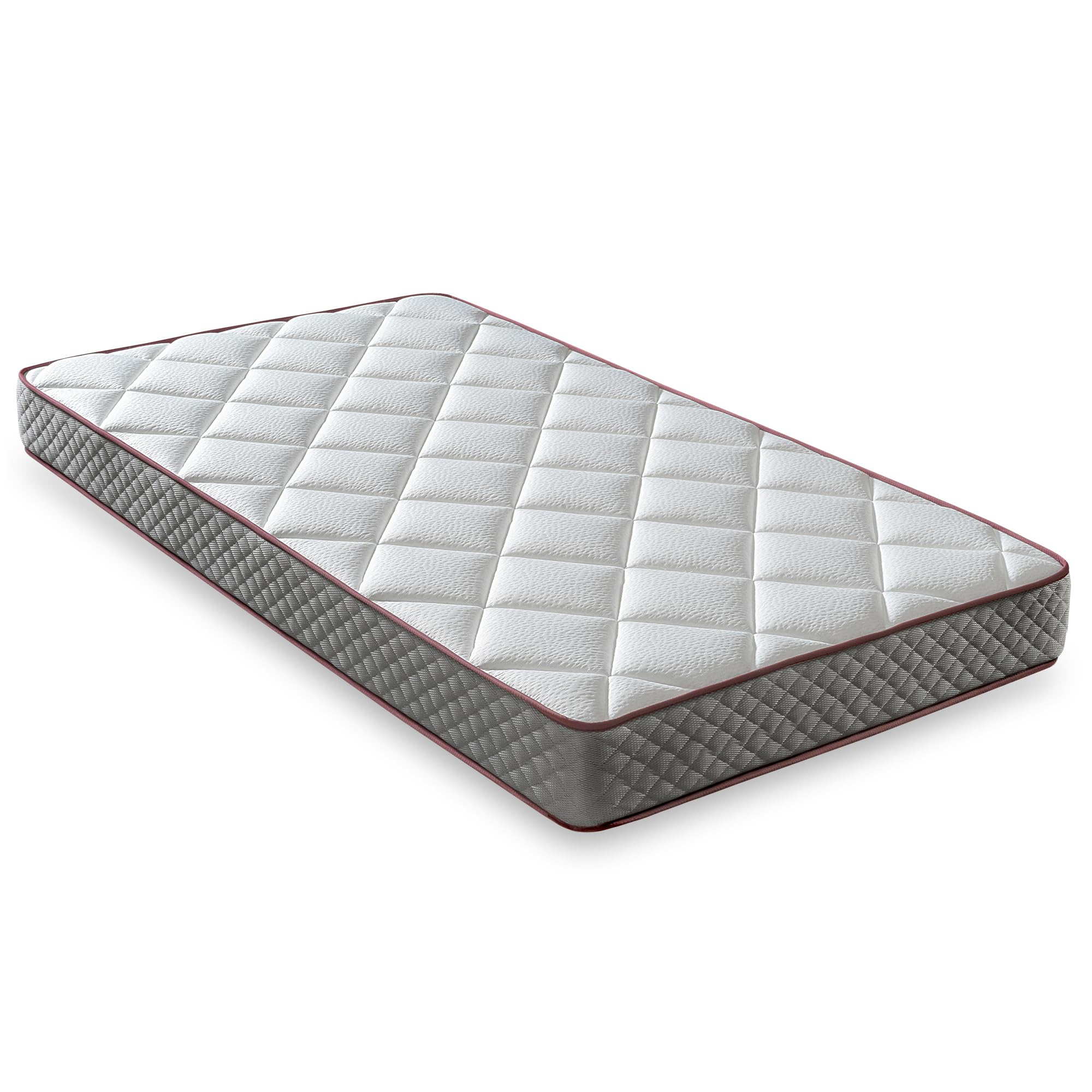 LUXIABED Colchon 90x190 Viscoelastica Dual: Caras Diferenciadas. Confort + Firmeza Media MemorySens. Higiénico y Transpirable. Individual Color Gris. Modelo Elixir Altura 10 cm