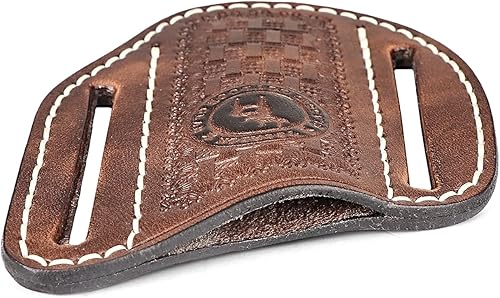 Miniatura 6 de Tourbn Tourbon Leather Pocket Folding Knife Sheath for Belt EDC Holster Man Cross Draw Right Side Carry Open Top Trapper Knives Carrier