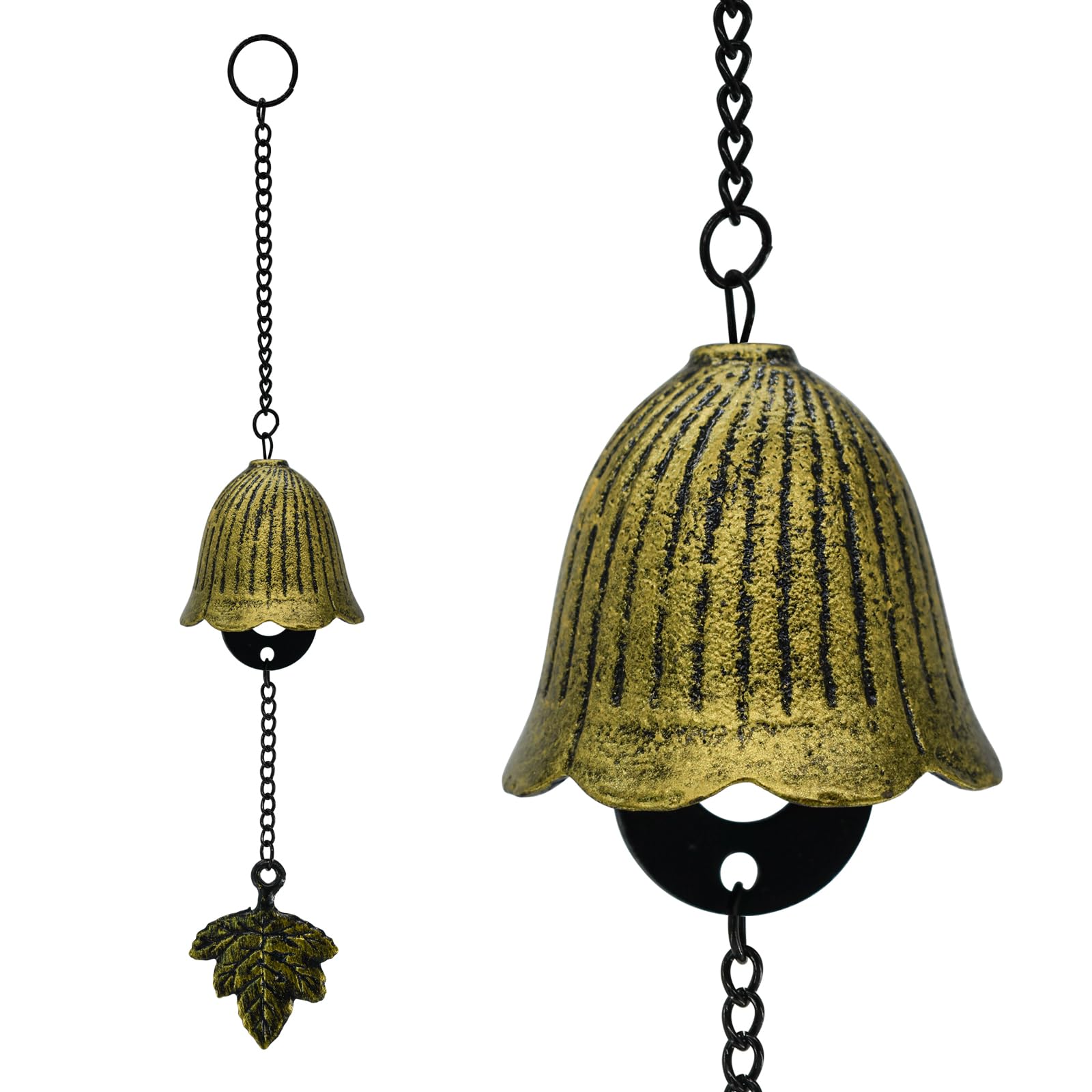 MrMrKura Wind Chimes, Cast Iron, Nambu Ironware, Metal, White, Pink, Nambu Wind Chimes, Ironware, Stylish, Traditional Crafts, Popular, Cute, Handmade, Flower Shape, Clear Sound, Summer Stories, Gift,