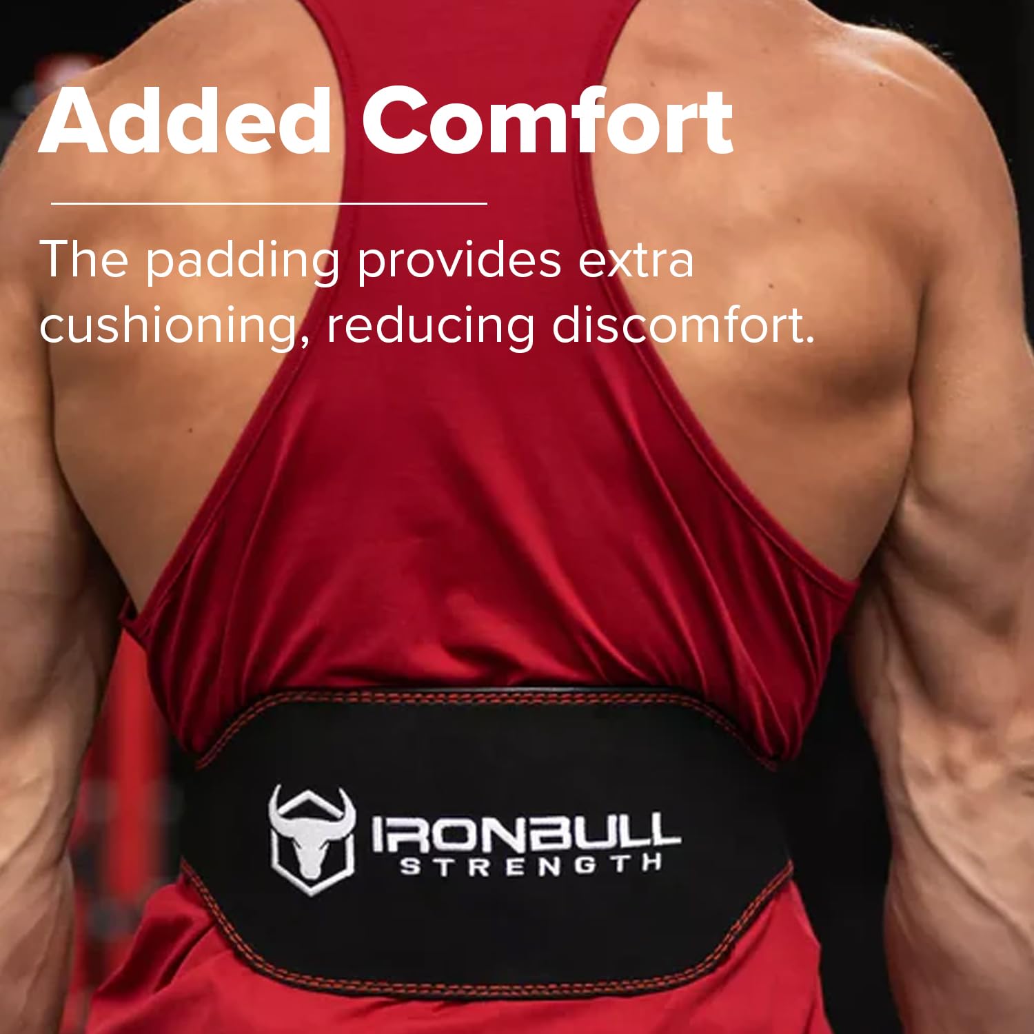 Iron Bull Strength Cintura per Sollevamento Pesi – Robusta Cintura in Pelle Scamosciata di 6 Pollici per Sollevamento Pesi - Supporto per la Schiena Durevole e Confortevole per Sollevamento Pesi