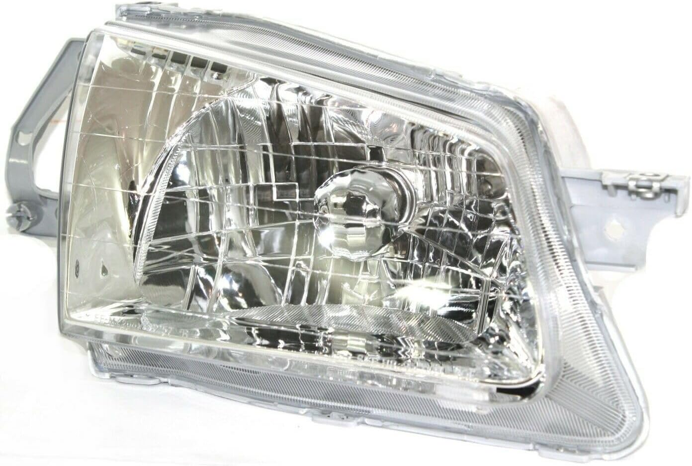 Acegik Compatible with Mazda Compatible with Protege 1999-2000 2pcs Headlight Left and Right Clear Lens W/Bulbs BJ0E51040AP1(Automotive Parts)