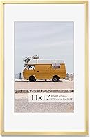 Vista 202 de Fun Memories Portarretratos de metal de 16 x 20 pulgadas con paspartú de 11 x 14 pulgadas, acabado de aluminio cepillado, parte delantera de vidrio