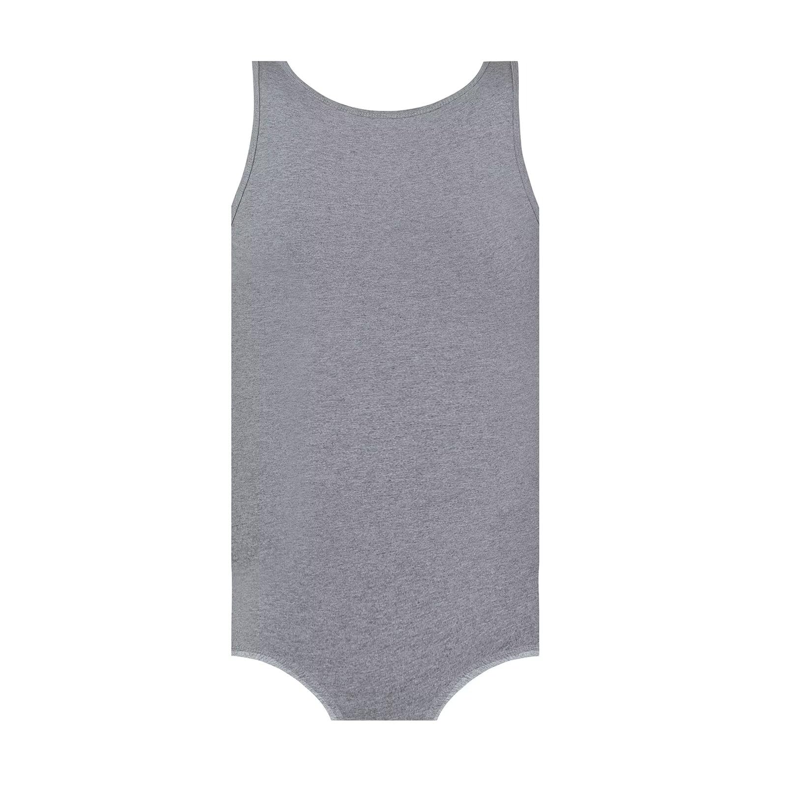 Landofgenie Chaleco Sin Mangas para Hombre Body De Una Pieza Pijama De Algodón Onesie Romper para Adultos