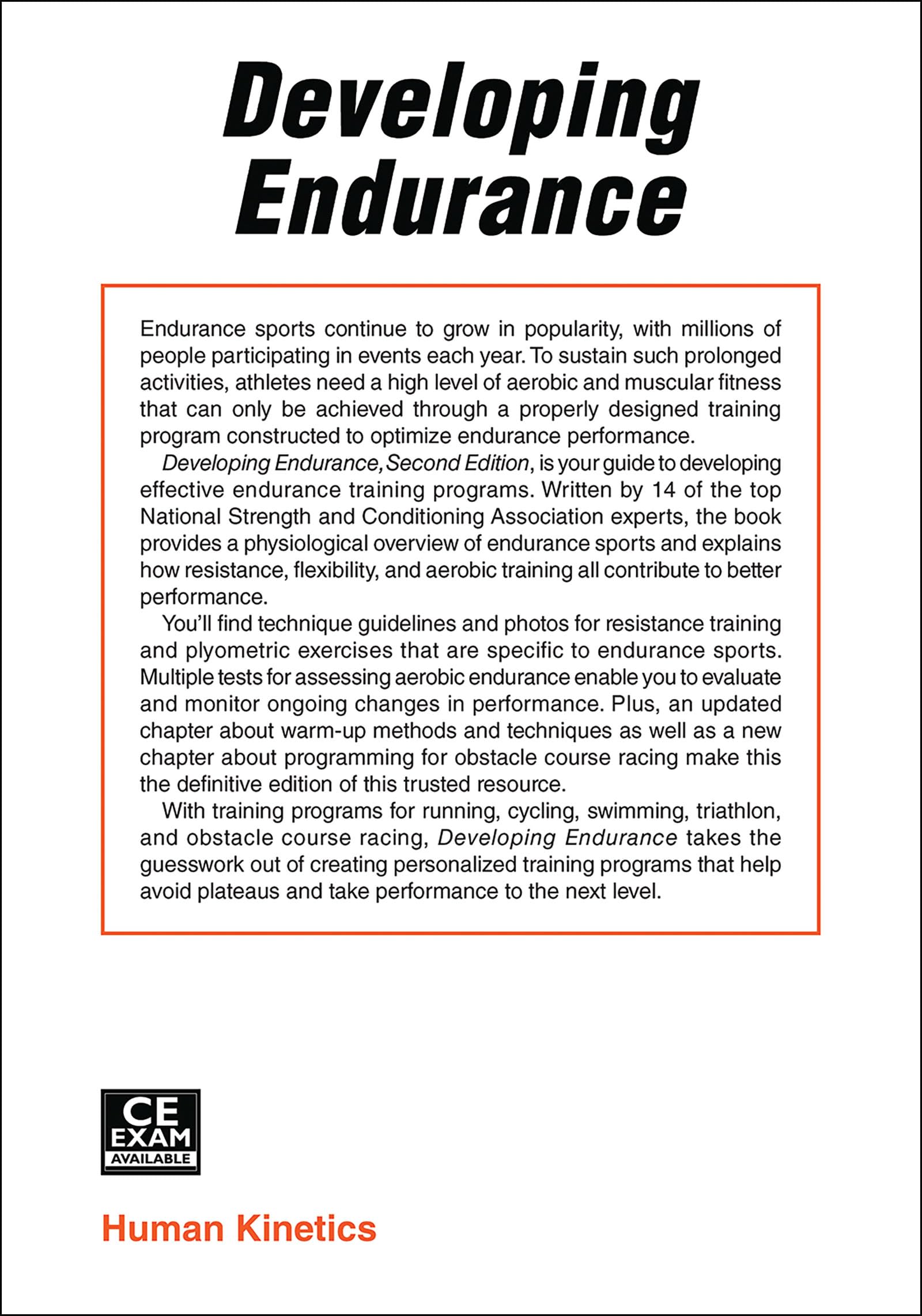 Developing Endurance