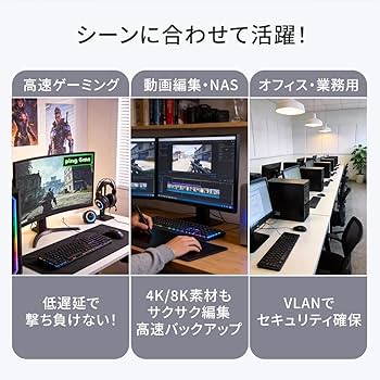 Amazon.co.jp: TOKAIZ（トカイズ） スイッチングハブ 2026年最新 10G